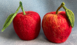 Pam Clifton's felted apples